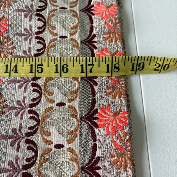 Loft A-Line Skirt Mosaic Gold Jacquard Brocade Metallic Size 10 Artsy Side Zip - Picture 10 of 10